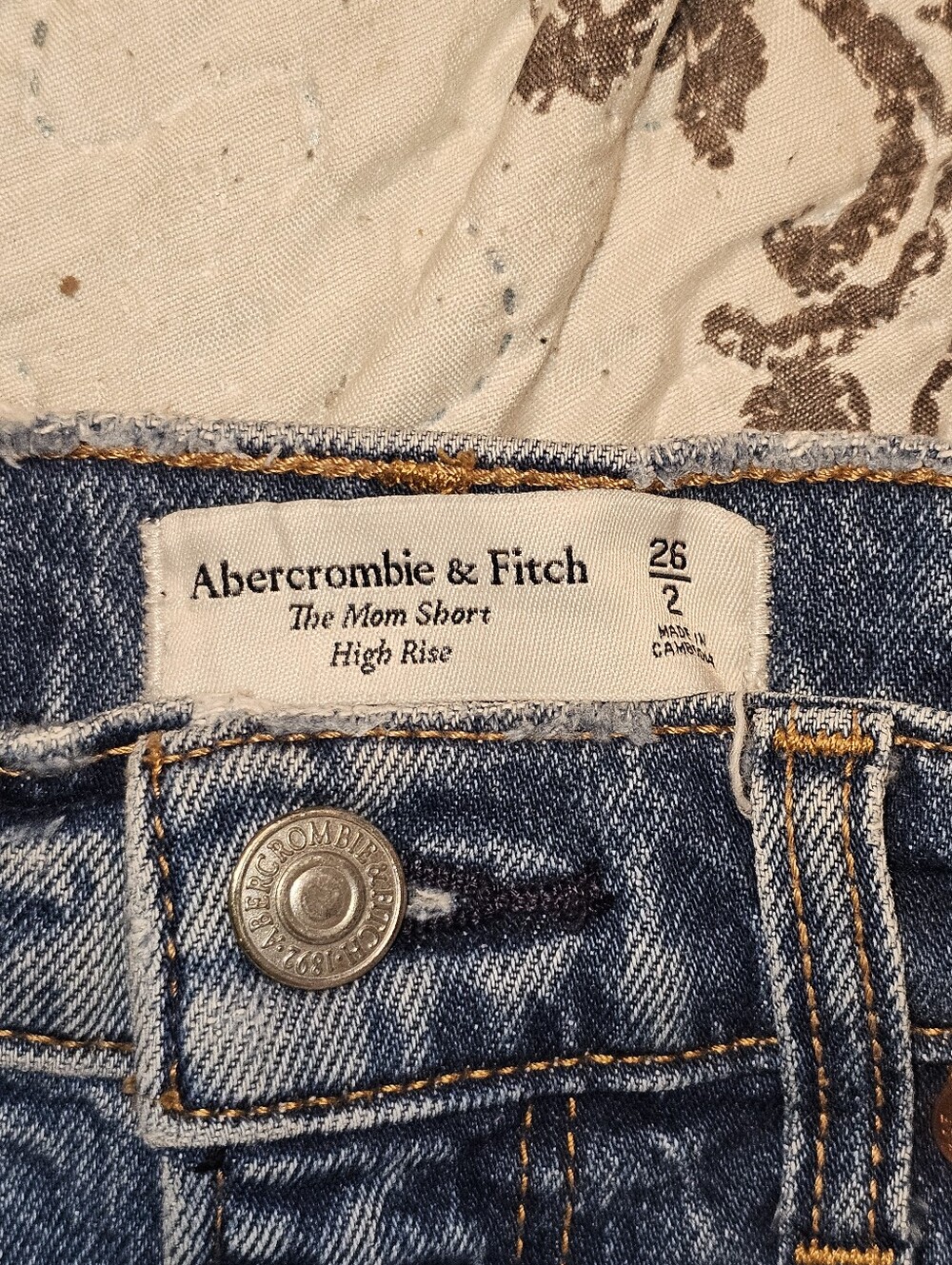 Abercrombie & Fitch The Mom Short High Rise Size 26 - Picture 11 of 11